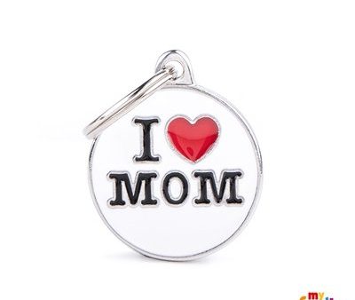 Médaille collection Charms,  I LOVE MOM , MOYEN For Cheap