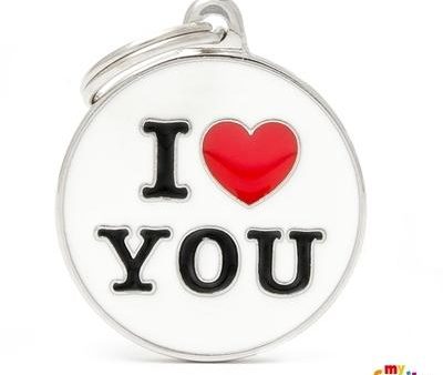 Médaille collection Charms,  I LOVE YOU , GRAND For Sale