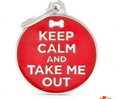 Médaille collection Charms,  KEEP CALM AND TAKE ME OUT , GRAND Supply