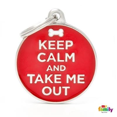 Médaille collection Charms,  KEEP CALM AND TAKE ME OUT , GRAND Supply