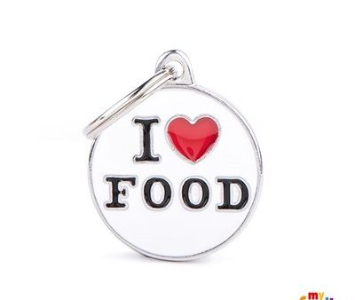 Médaille collection Charms,  I LOVE FOOD , MOYEN For Cheap