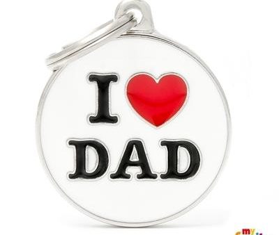 Médaille collection Charms,  I LOVE DAD , GRAND Hot on Sale