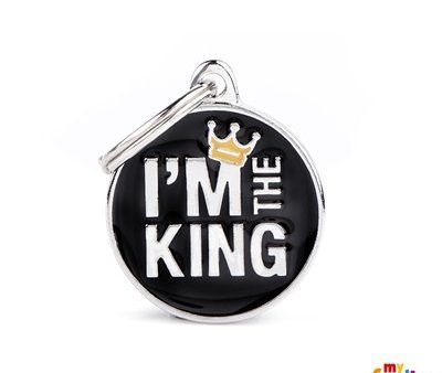 Médaille collection Charms,  I M THE KING , MOYEN Discount