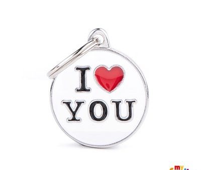 Médaille collection Charms,  I LOVE YOU , MOYEN Cheap