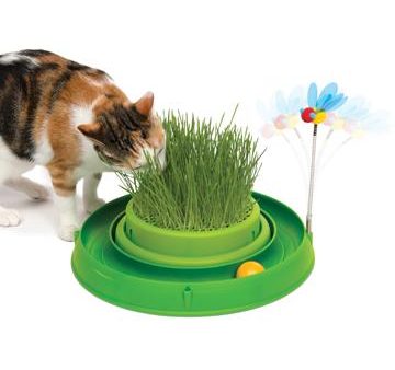 Circuit 3 en 1 avec balle et jardinière d’herbe Catit Play, vert, 36 cm (14 po) Online Hot Sale