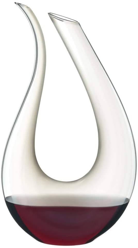 Riedel 52 Ounce Decanter Amadeo Grigio allows you to decant older wines to separate them from their sediment to bring out the bold flavor - 1756 13-G Supply