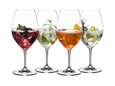 Riedel Aperitivo Set (Set of 4) are versatile glasses for serving cocktails. Suitable for anyone who appreciates a good drink in a large glass - 5260 51 Online Sale