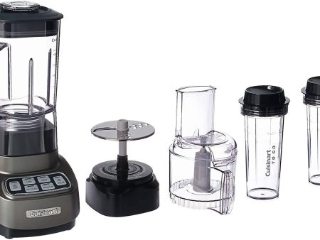 Cuisinart ﻿Velocity Ultra Trio 1 HP Blender Food Processor with Travel Cups (Gun Metal) - CU-BFP-650GM Online Sale