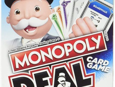 HASBRO  Monopoly Deal: is a fast-paced, totally addictive card game that you can play in minutes! Deal and steal your way to success - E3113 Online Hot Sale