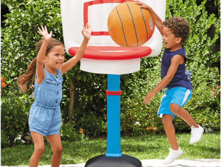 LITTLE TIKES  Totally Huge Sports Basketball Set: Go big, go team, and have larger-than-life fun playing basketball - 659898 Discount