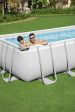 BESTWAY Power Steel 18ft X 9ft X 48in Rectangular Pool Set: Above Ground Pool is easy to set up and built to last - 56468 For Discount