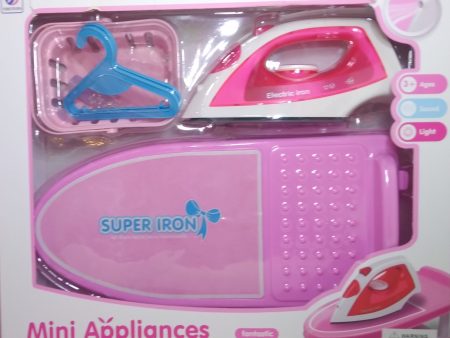 BCD  Mini Appliances Super Iron Play Set: In the iron you can pour real water and spray it. When you press the button at the top of the iron - 76892 89-6A Online Hot Sale