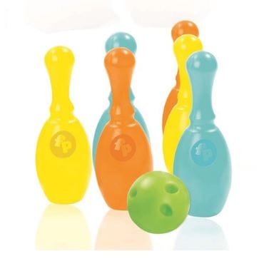 Fisherprice Mega Bowling Set: Great for both indoor and outdoor play. It is big, bright and chunky, meaning the bowling pins are easy for your child to grasp and handle - 1825 Hot on Sale