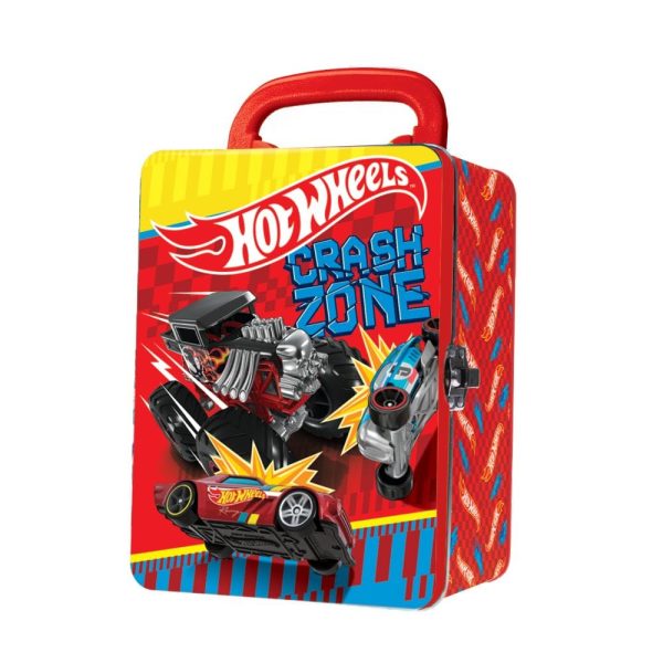 Hotwheels Metal Storage Case 18pcs: The smart metal case in the stylish Hot Wheels design is not only strong but is also a practical storage solution for young racing fans - HWCC2 For Sale