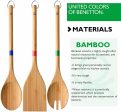 Bennetton Set of 3 Bamboo Kitchen Utensils can be used on any nonstick cookware and is ideal for stir-frying, sauteing, deep frying, steaming and parboiling, scooping rice and more - 0364 Online