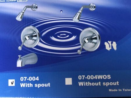 Chrome In Wall Tub & Shower Mixer- CHGM045 Supply