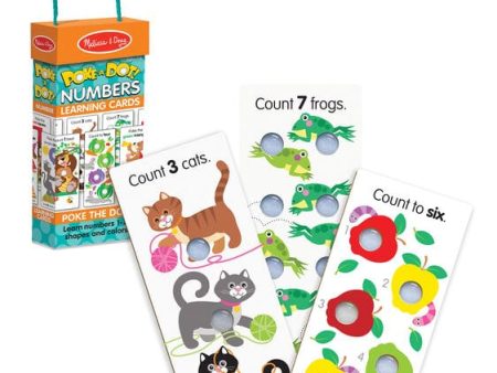 MELISSA & DOUG Poke A Dot Numbers Learning Cards: Count on these learning cards for a unique twist on number fun! Poke the irresistible buttons to hear satisfying clicks - 31471 on Sale