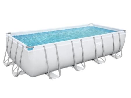 BESTWAY Power Steel 18ft X 9ft X 48in Rectangular Pool Set: Above Ground Pool is easy to set up and built to last - 56468 For Discount